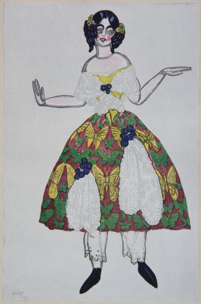 Costume design for the ballet The Magic Toy Shop by G. Rossini by Leon Bakst