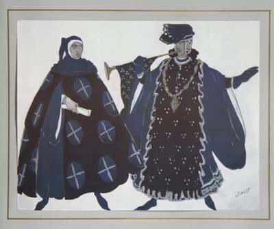 Costume Design for the Play The Martyrdom of St. Sebastian by Gabriele D