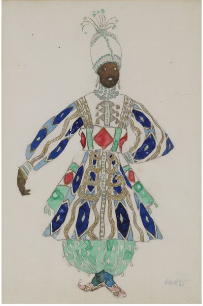 Costume design for the revue Aladin, or the Wonderful Lamp by Leon Bakst
