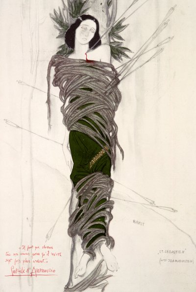 Costume Design for the Ballet Dancer Ida Rubinstein by Leon Bakst