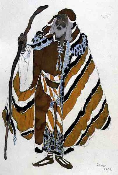 Costume for the Old Man in Yellow, from The Martyr of St. Sebastian by Leon Bakst