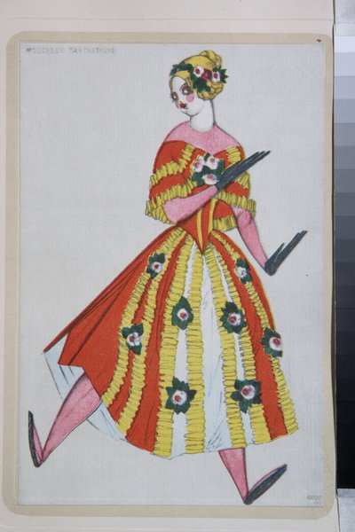 Costume for the ballet La Boutique Fantasque directed by Gioachino Rossini by Leon Bakst