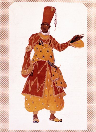 Costume of the great Eunuch for the ballet Sheherazade composed by Nikolai Rimsky-Korsakov by Leon Bakst