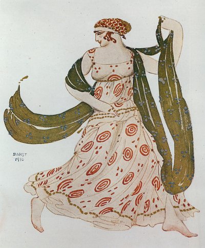 Costume Sketch for the Greek Dance from 