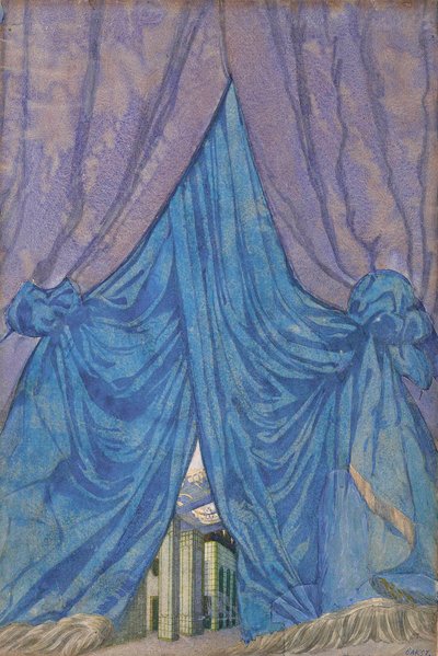 Design of curtain for the ballet Sleeping beauty by P. Tchaikovsky by Leon Bakst