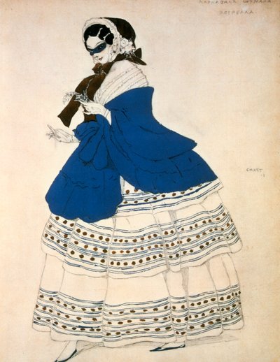 Estrella, Design for a Costume for the Ballet Carnival Composed by Robert Schumann, 1919 by Leon Bakst