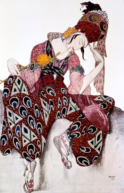 Iskander, Costume Design for the Ballet La Peri Music by Paul Dukas by Leon Bakst