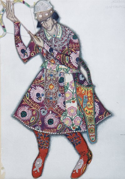 Ivan Tsarevich. Costume design for the ballet The Firebird by I. Stravinsky by Leon Bakst
