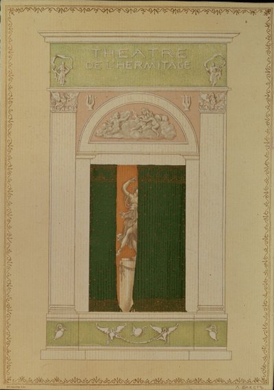 Playbill Cover for Contemporary Ballet, 1902 by Leon Bakst