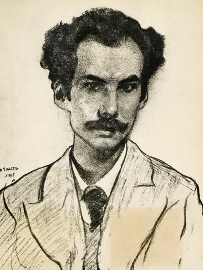 Portrait of Boris Nikolaevich Bugaev by Leon Bakst