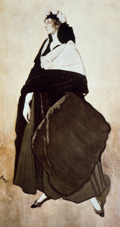 Portrait of the ballet dancer and patron Ida Rubinstein by Leon Bakst