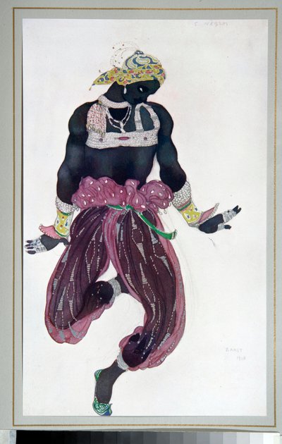 Russian Ballet: drawing for the ballet 