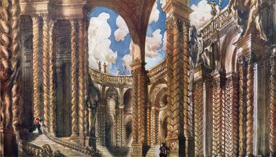 Scenery Design for the Betrothal, from Sleeping Beauty by Leon Bakst