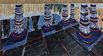 Stage Design for the Drama Phaedra by Jean Racine by Leon Bakst