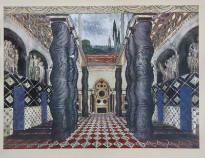 Stage Design for the Play The Martyrdom of St. Sebastian by Gabriele D