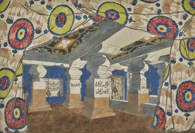 Stage design for the revue Aladdin, or the Wonderful Lamp, 1919 by Leon Bakst