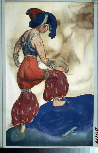 Sultane, costume for the ballet Sheherazade by N. Rimsky-Korsakov by Leon Bakst