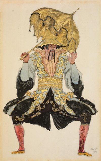 The Chinese Mandarin, Costume Design for "Sleeping Beauty" by Leon Bakst