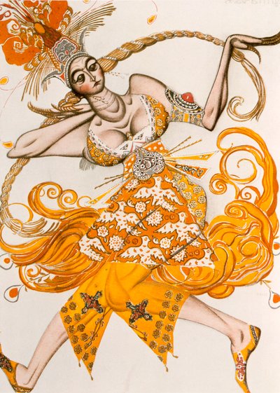 The Firebird, Costume for The Firebird, the Ballet by Igor Stravinsky by Leon Bakst