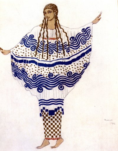 The Afternoon of a Faun by Claude Debussy, costume by Léon Bakst by Leon Bakst
