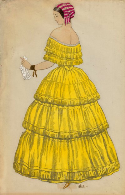 Costume for the ballet 
