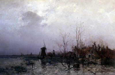 Filled Meadows in Holland by Leon Germain Pelouse