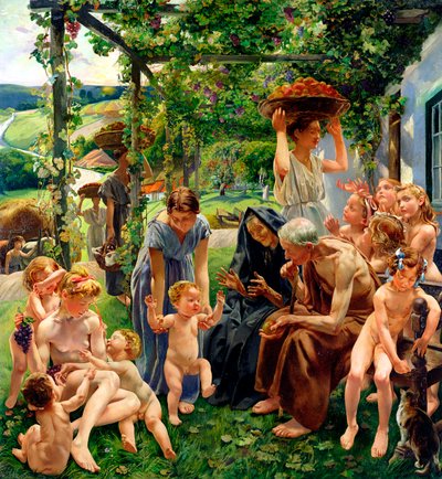 The Evening, Right Panel from the Triptych 