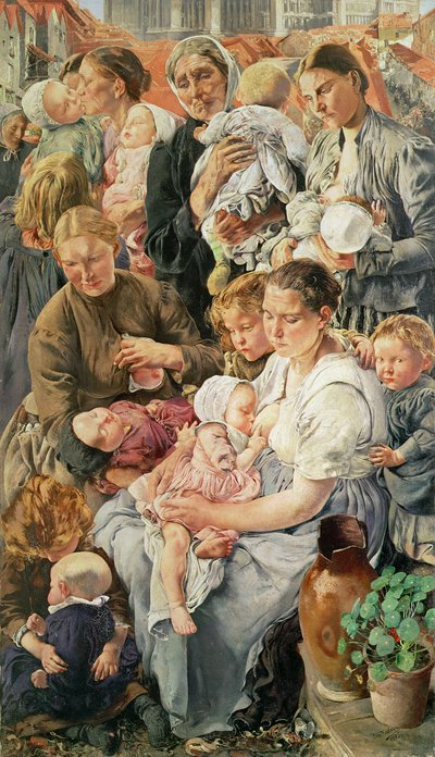The Women, Right Panel from The Ages of the Worker, 1895 by Leon Henri Marie Frederic