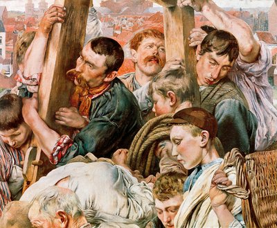 The Ages of the Worker (Detail) by Leon Henri Marie Frederic