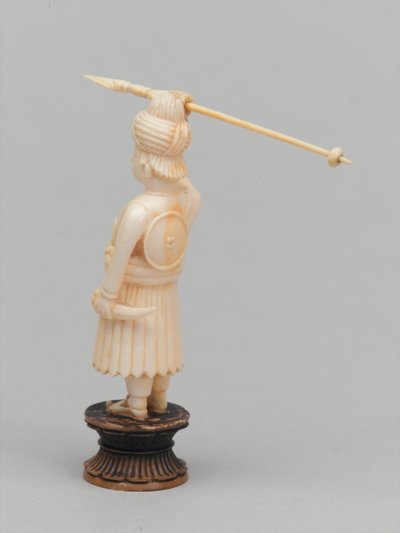 Black pawn, chess piece, India, c.1820 by Leon Hornecker