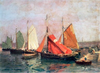 The Coast of Breton by Leon Hubert