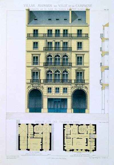 Town House of Italians in Paris, from 