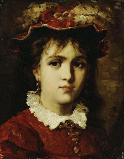 Portrait of a Young Girl, 1876 by Leon Joseph Florentin Bonnat