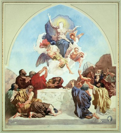 Study for The Assumption of the Virgin by Leon Joseph Florentin Bonnat