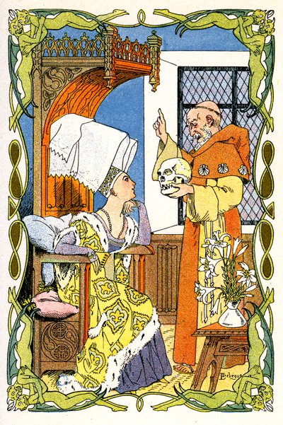Brother Jean Turelure Presents a Skull to Lady Violante by Leon Lebegue