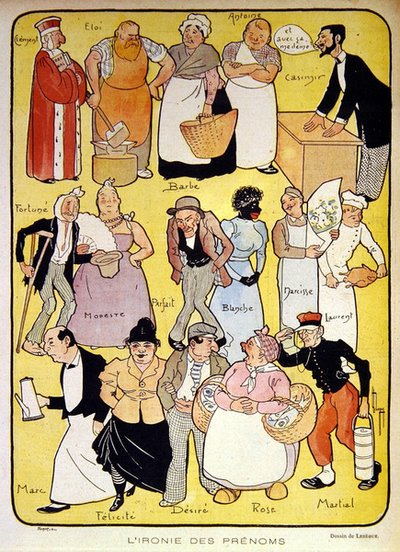 The Irony of Names, early twentieth century illustration for 