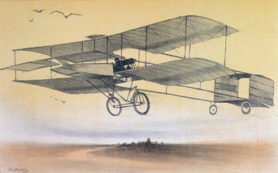 A Flight by the Farman Brothers by Leon Pousthomis