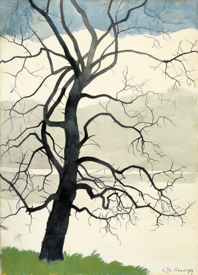 Solitary Tree at the Edge of the Pond by Leon Spilliaert