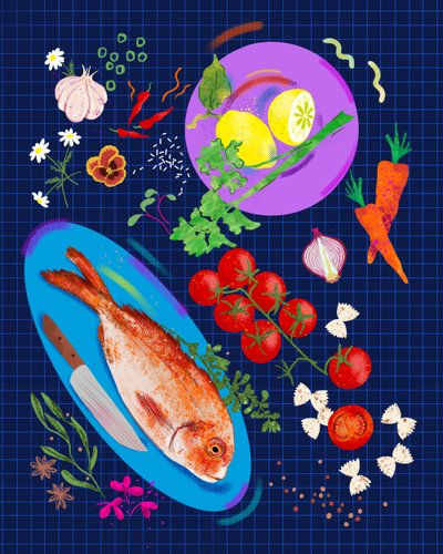 Palette of Flavor, 2025 by Leona Tsiara