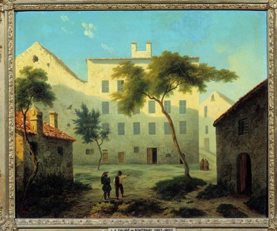 View of the birthplace of Napoleon Bonaparte in Ajaccio, Corsica by Leonard Alexis Dalige de Fontenay