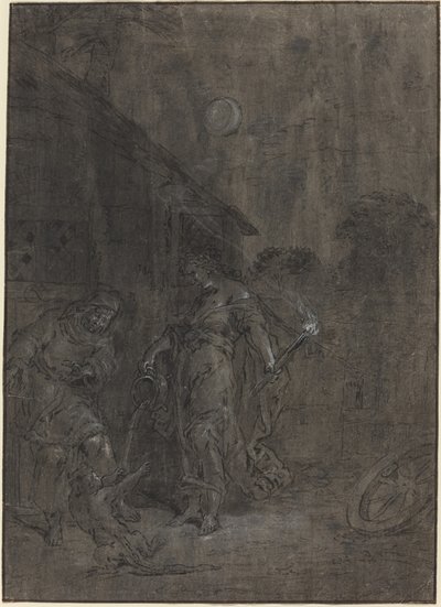 Stellio Changed into a Lizard by Ceres by Leonard Bramer