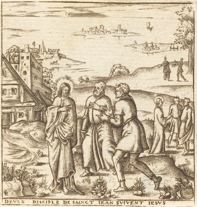 Christ Bids Two Disciples of John the Baptist to Follow Him by Leonard Gaultier