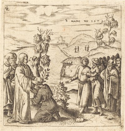 Christ Healing a Deaf Man by Leonard Gaultier