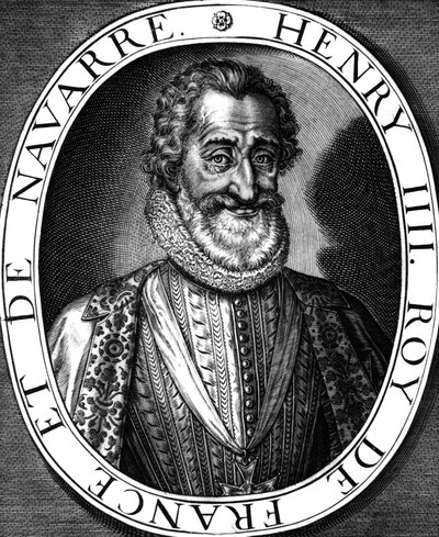 Henri IV (1553-1610) French King in 1589-1610, Engraving by Leonard Gaultier and N. de Mathoniere by Leonard Gaultier