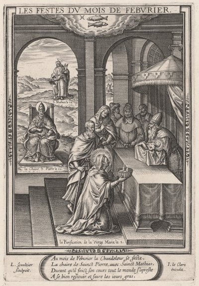 February: The Purification of the Virgin by Leonard Gaultier