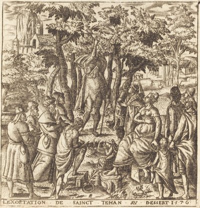 The Preaching of John the Baptist in the Wilderness by Leonard Gaultier