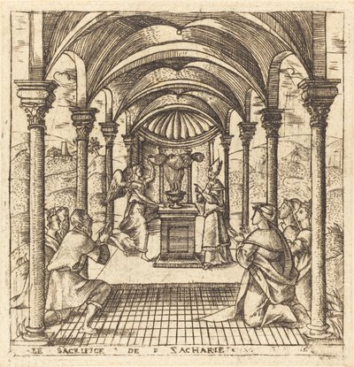 Zacharias and the Angel of the Lord by Leonard Gaultier