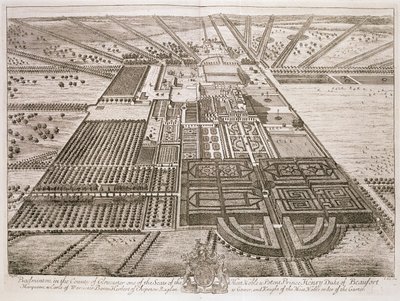 Badminton House in the County of Gloucester, Engraved by Johannes Kip by Leonard Knyff