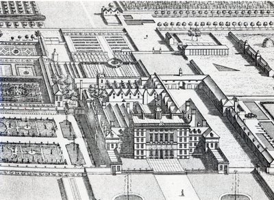 Badminton House on the County of Gloucester (detail) by Leonard Knyff