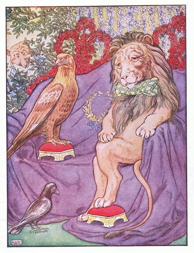And the eagle looked quite regal, illustration from 